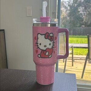 Hello Kitty Pink Rhinestone Tumbler